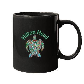 Discover Hilton Head Mugs Tribal Turtle Gift Mugs