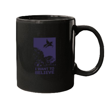 Discover Unicorn "I Want To Believe" UAP Outfit Alien Ufo Mugs