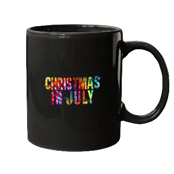 Discover Christmas In July Xmas Tree Lights Santa Beach Mugs