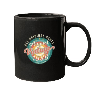 Discover Born In August 1986 Mugs