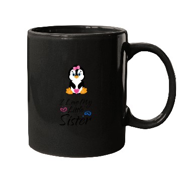 Discover I love my little sister Pinguin Mugs