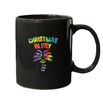 Discover Christmas In July Beach Palm Xmas Tree Summer Mugs