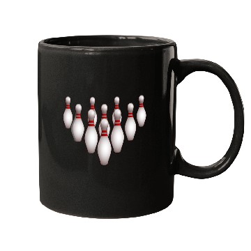 Discover Bowling Pins Dynamic Pattern Mugs