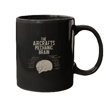 Discover Aircraft Mechanics Brain Mugs