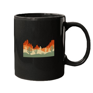 Discover Retro Western Cactus Desert Cowboy Mugs