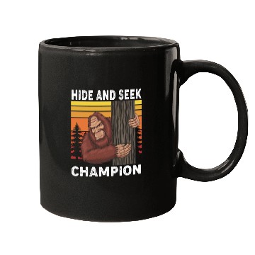 Discover Bigfoot Hide And Seek Champion Funny Sasquatch Mugs