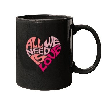 Discover All we need is love Mugs