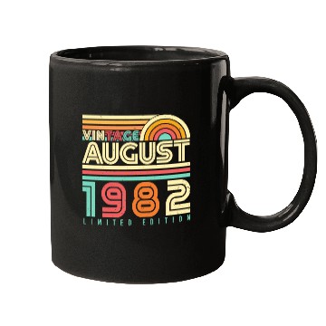 Discover 40th Birthday August 1982 Mugs