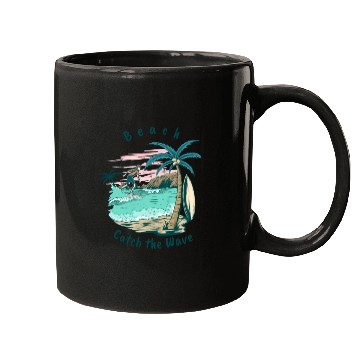 Discover Beach Catch the Wave Mugs