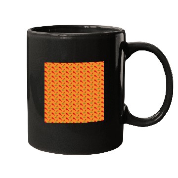 Discover Red Chilli Pepper Pattern on orang Mugs