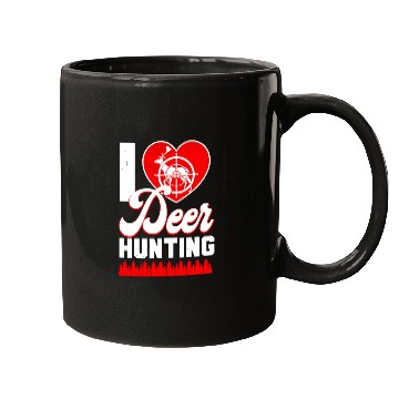 Discover Buck Deer Hunting Hunter Heart Mugs