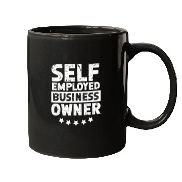 Discover Self Employed Business Owner Work Freelancer Boss Mugs