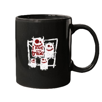 Discover I Love My Tribe Funny Monster Family Reunion Mugs