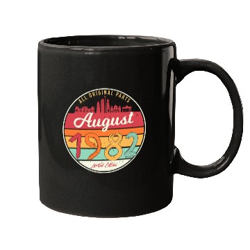 Discover 40th Birthday August 1982 Mugs