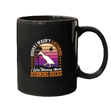 Discover I Was Thinking About Running Ducks Mugs