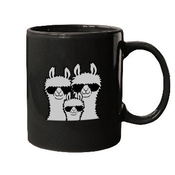 Discover Llama family parents child Mugs