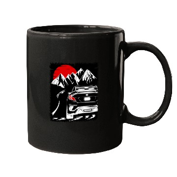 Discover Driving at Sunset Mugs