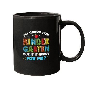 Discover I'm Ready for Kindergarten Funny First Day School Mugs