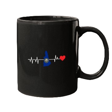 Discover New Hampshire Heartbeat Gift Mugs