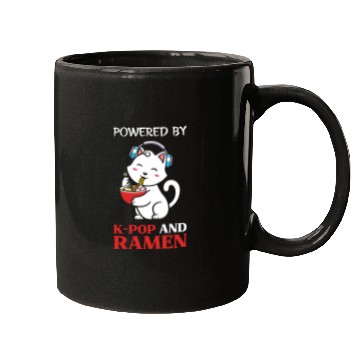 Discover Pwoered by kpop and Ramen, k pop music, ramen Mugs