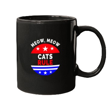 Discover Cats Rule Meow, Meow Mugs