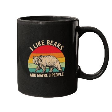 Discover I Like Bears and Maybe 3 People Mugs