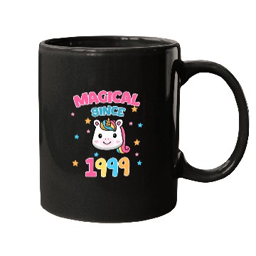 Discover 23th Birthday Magic since 1999 Unicorn Mugs