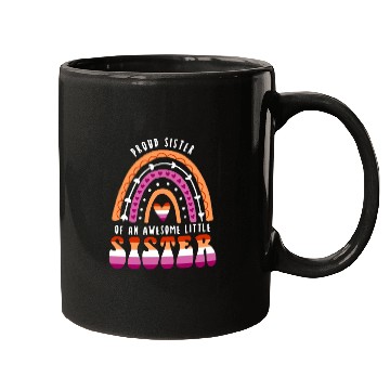 Discover Proud Sister Awesome Little Sister Lesbian Mugs