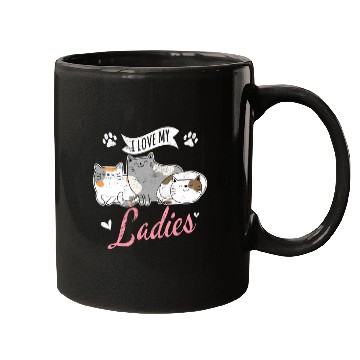 Discover I Love My Ladies Cat Owner Cute Cat Mom Love Cats Mugs