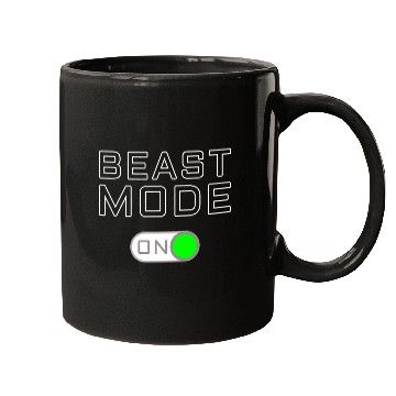 Discover Beast Funny Workout Gym Mode Mugs