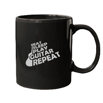 Discover Eat Sleep Play Guitar Mugs