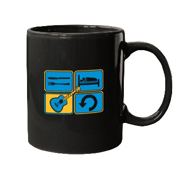 Discover guitar play daily repeat Mugs