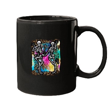 Discover Halloween Skeletons Dancing Tie Dye Mugs