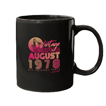 Discover Retro 1978 In August Mugs