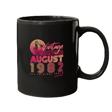 Discover 40th Birthday August 1982 Mugs