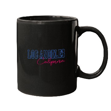 Discover Womens Los Angeles California Letter Print Half Mugs