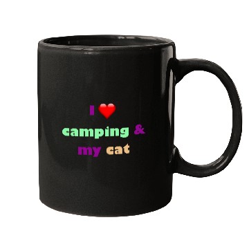 Discover camping and my cat is my best habits Mugs
