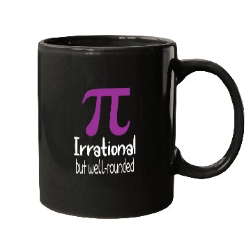 Discover Womens Purple Pi Irrational but Well Rounded Pi Mugs