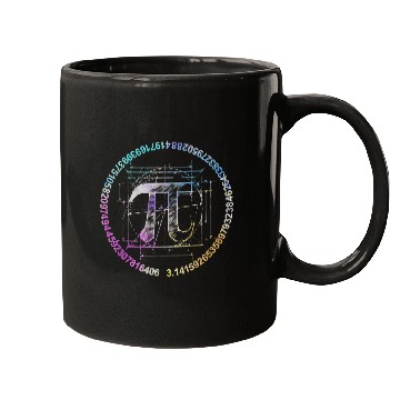 Discover Pi novelty circle watercolor Mugs for Pi Day