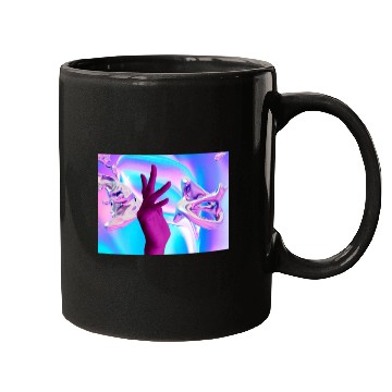 Discover Holographic mystical Aesthetic hand Mugs