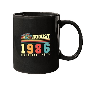 Discover Birthday Greeting For 1986 August Mugs