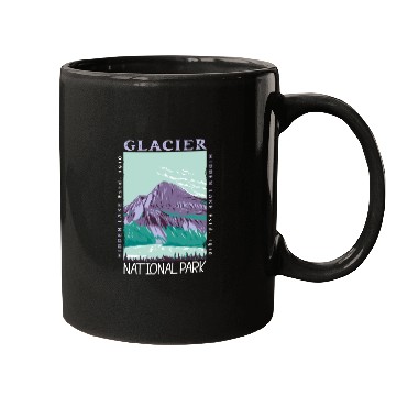 Discover Glacier National Park Hidden Lake Distressed Mugs