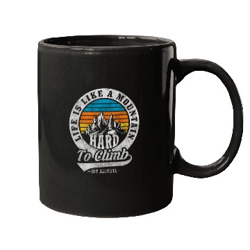 Discover Mountains Nature Rock Climbing Mugs