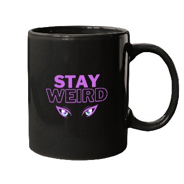 Discover stay weird purple eyes Mugs