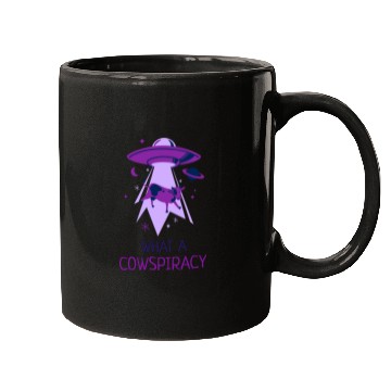 Discover What A Cowspiracy Alien Cow UFO Mugs