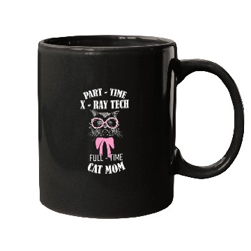Discover Cat Lover Full Time Cat Mom Mugs