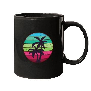 Discover Palm Tree Tropical Beach Mugs