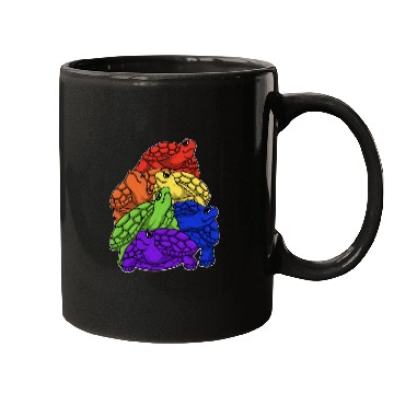 Discover Turtle Stack LGBTQ Gay Pride Rainbow Flag LGBT Mugs