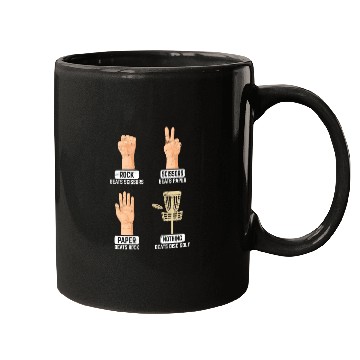 Discover Rock Paper Scissors Nothing Beats Disc Golf Frisbe Mugs