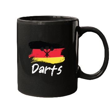 Discover Darts German Flag Dart Throwing Germany Country Mugs